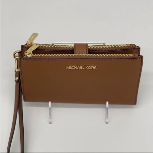 Michael Kors Double Zip Wallet Wristlet
Brown/Gold - Picture 2 of 11